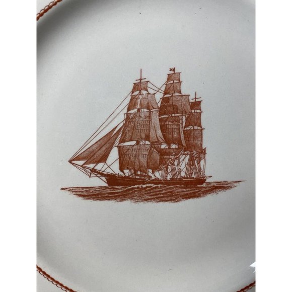 Wedgwood Flying Cloud Rust Lot 4 place settings + extra dinner, tea + sugar jar - Picture 4 of 16